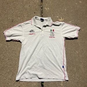 Mexico White Jersey Atletica Large L Atenas 2004 juegos olimpicos